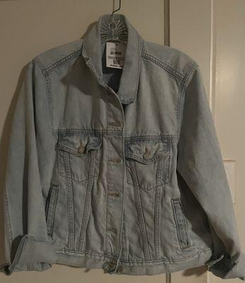 Front view of Jean jacket.