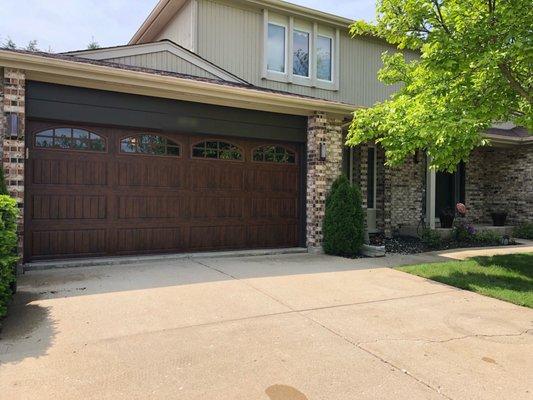 New garage door.