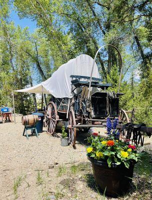 Meals prepared at our historic
 chuckwagon that was previously owned by the famous Buck Owens!