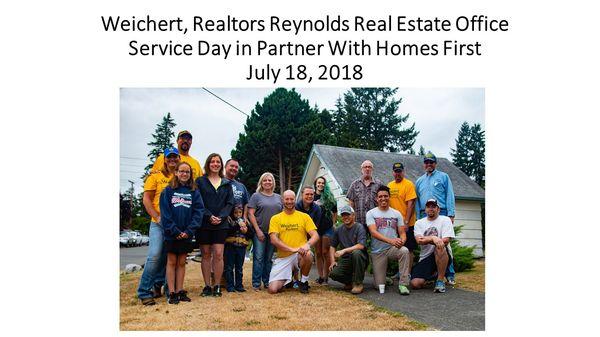 Weichert, Realtors Reynolds Real Estate Office Service Day, July 2018