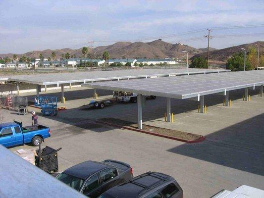 Commercial Parking Lot Solar Panels