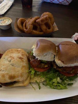 Assorted Vegan burgers