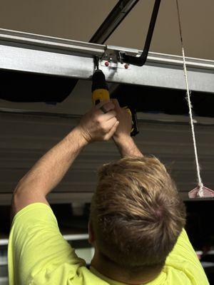 Fixing garage door