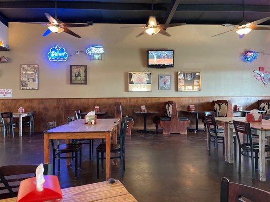 Inside dining room