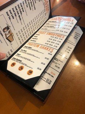 New menus!