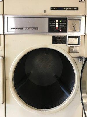 HUGE dryer 4 minutes per quarter