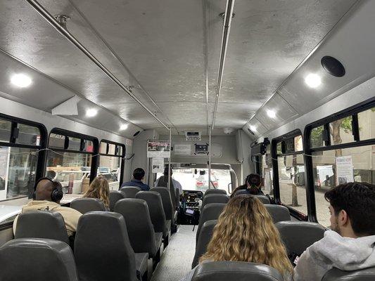 Small mini-bus to the Presidio. It was a bouncy ride.