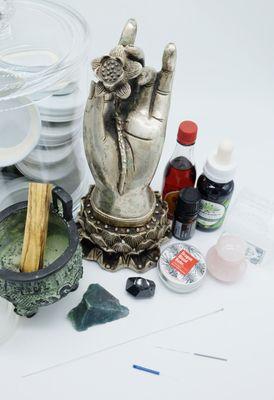 Some tools we use in East Asian / Traditional Chinese Medicine.