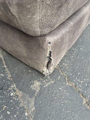 Damage couch