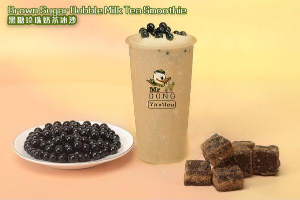 The fan favorite Brown Sugar Milk Tea in smoothie form!