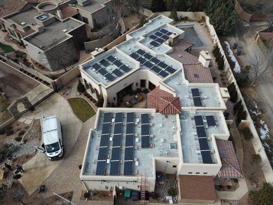 A beautiful solar installation in the North Valley.