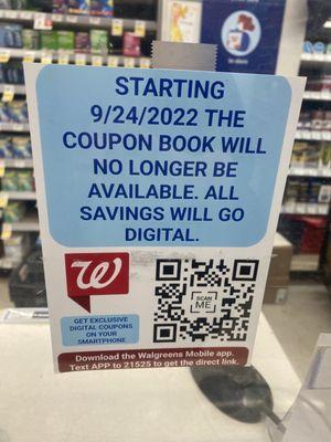 After 9/24/23- all savings will go digital.