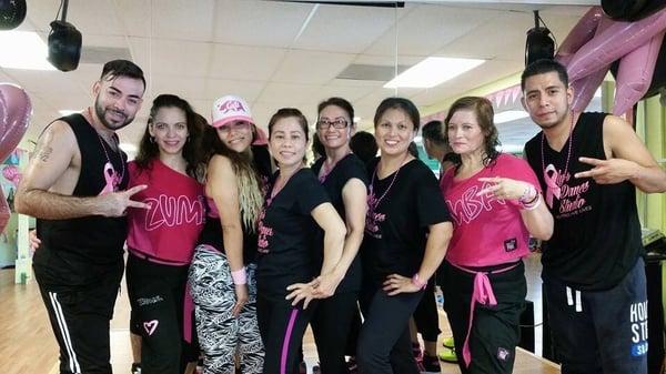 With the wonderful zumba instructors at Aly's Dance Studio