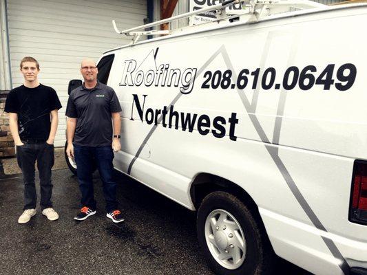 Vinyl decals for Roofing Northwest!