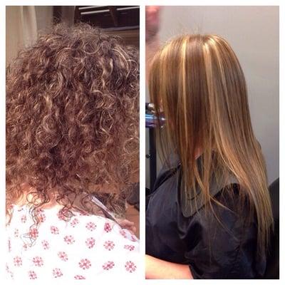 Brazilian blowout before and after