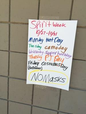 Spirit week