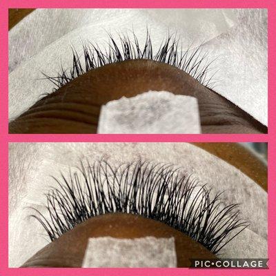 Classic natural eyelash extensions!