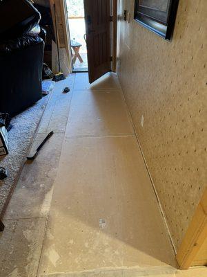 Cabin floor install