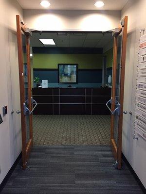 3rd Floor Entry Way to our office and check-in Desk.