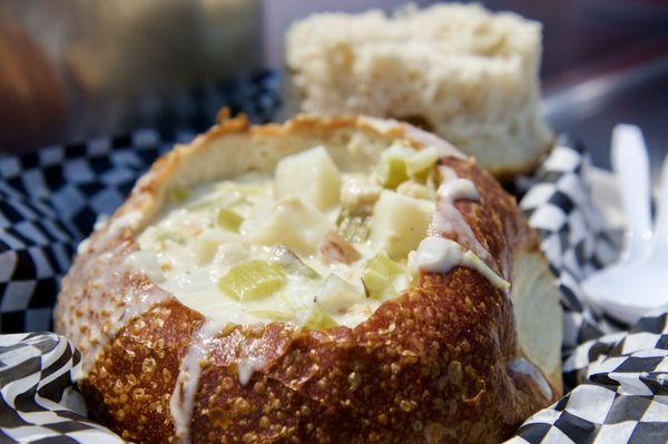 Clam Chowder Sourdough Bowl ($9.75)