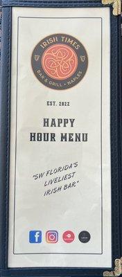 Cover of HH menu