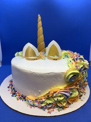 Unicorn Fro-yo cake from Menchie's!