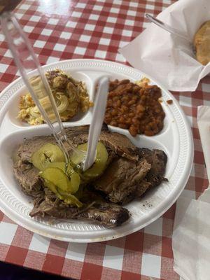 Brisket plate