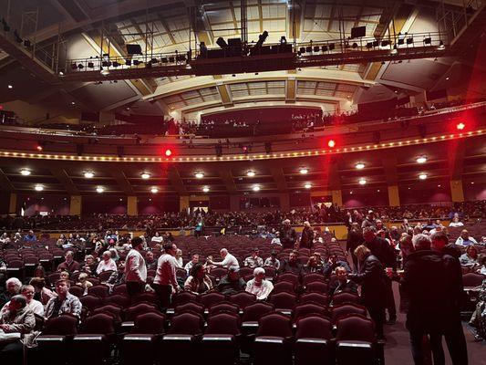 The view from the stage.