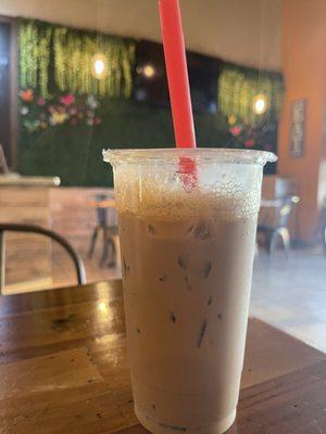 Vietnamese coffee with coffee jelly