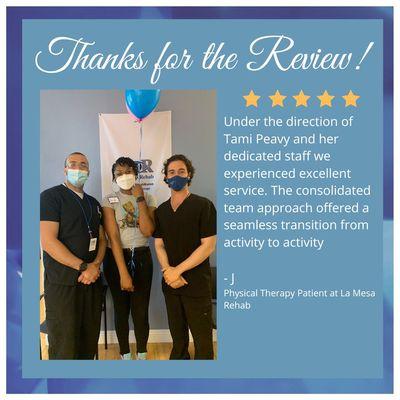 Patient Review! Thanks so much!