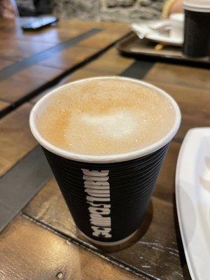 Latte with oat milk