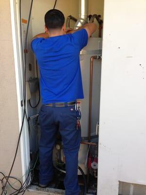 water heater installation