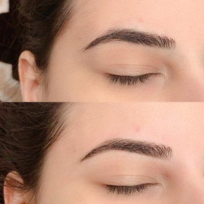 Eyebrow threading by Tee