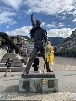 Freddie Mercury in Montreaux.