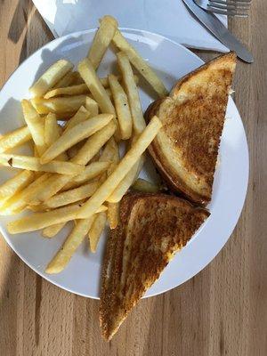 A proper tuna melt with fries