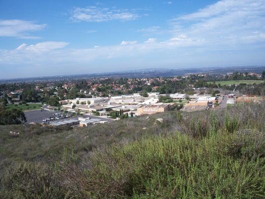 Mount Carmel High School campus as seen from Hilltop Park