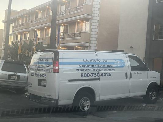 Van Blocking driveway