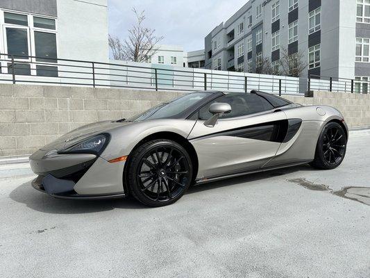 McLaren spider with 20% dark tint