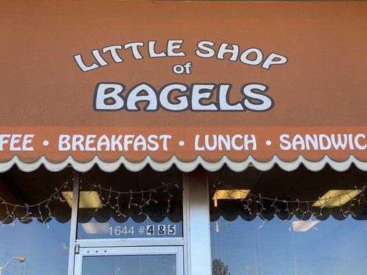 Little Shop of Bagels Signage