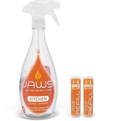 JAWS Refillable Kitchen Cleaner & Degreaser with 2 refill pods