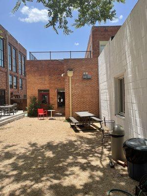 Outdoor patio area