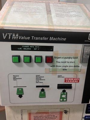 Machine were unable to use and just have to give cash to individual running the machines