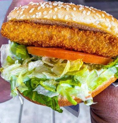 Crispy chicken sandwich