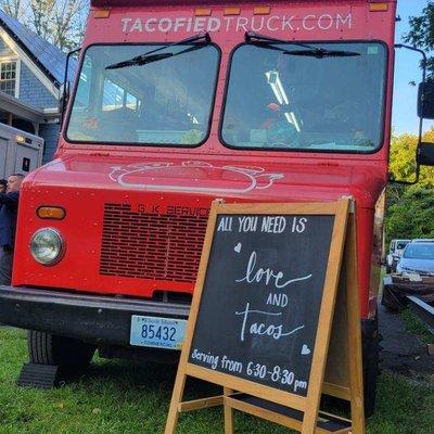 Book Tacofied for your wedding reception! #tacotruck #tacotruckcatering