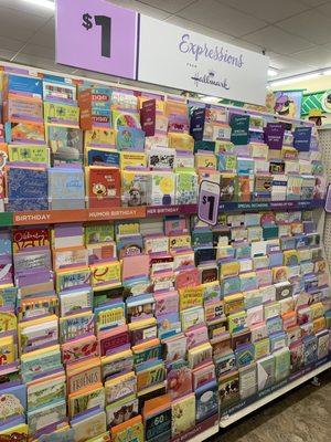 Great selection of greeting cards for only $1