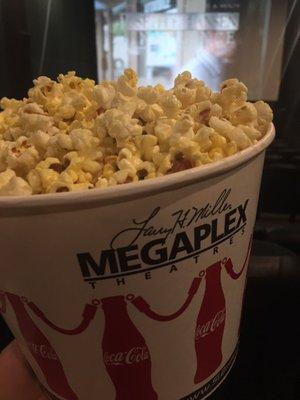 Regular popcorn is huge!! Ready for War Dogs