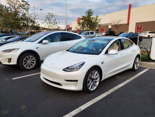 Tesla Supercharger Station in 4S Ranch/ Del Sur area next to Target.