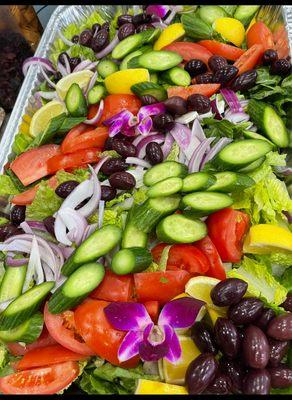 Catering tray salads