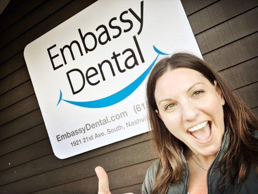 Thumbs up for embassy dental!