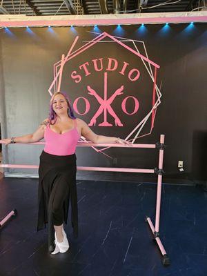 Hanging out at the grand opening of Studio oXo